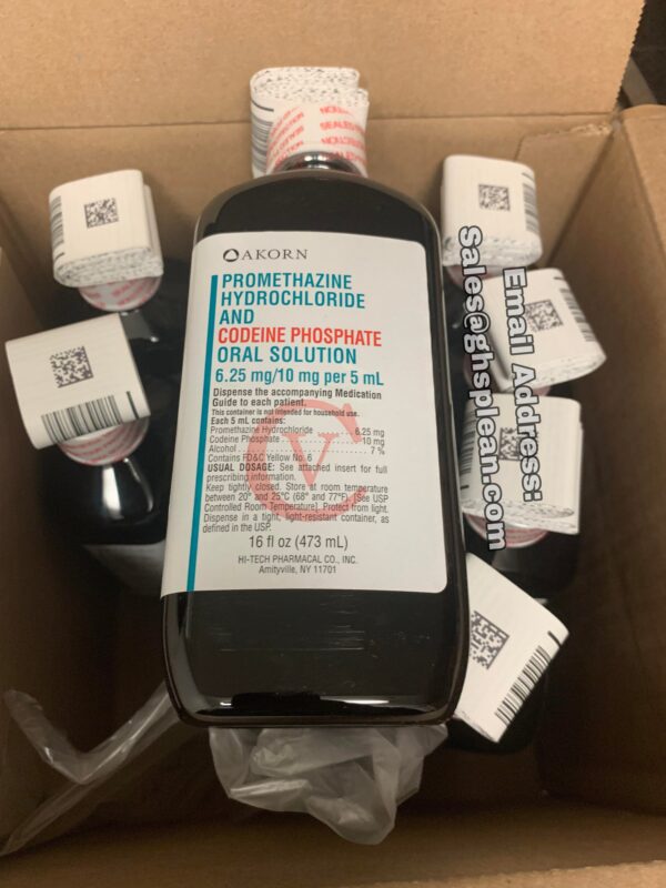 Akorn Promethazine Hydrochloride and Codeine Phosphate Oral Solution Dispense the accompanying Medication Guide to each patient. This container is not intended for household use. Each 5ml contains: Promethazine Hydrochloride, USP.......... 6.25 mg Codeine Phosphate, USP..................... 10 mg Alcohol................................. 7.0% v/v USUAL DOSAGE:See accompanying package insert. WARNINGS:KEEP THIS AND ALL DRUGS OUT OF THE REACH OF CHILDREN. In case of accidental overdose,seek professional assistance or contact a Poison Control Center immediately. Store at 20° to 25°C (68° to 77°F) [See USP Controlled Room Temperature] KEEP TIGHTLY CLOSED , PROTECT FROM LIGHT. Dispense in a tight, light-resistant container as defined in the USP. HI-TECH PHARMACAL CO., INC. Amityville,NY 11701 Akorn Promethazine & Codeine Phosphate Oral Solution is an opioid pain reliever which is used to treat mild to moderately severe pain and to help reduce coughing. Codeine is available as a single ingredient tablet and also available in multi ingredients products combined with other pain relieving medicines or cold and flu medicines. Codeine and promethazine is a combination medicine used to treat cold or allergy symptoms such as runny nose, sneezing, and cough. Codeine and promethazine contains an opioid (narcotic) cough medicine, and may be habit-forming.