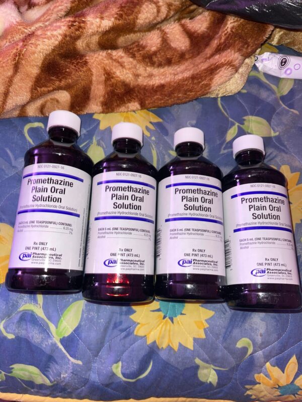 Pai Promethazine Hydrochloride Plain Oral Solution Dispense the accompanying Medication Guide to each patient. This container is not intended for household use. Each 5ml contains: Promethazine Hydrochloride, USP.......... 6.25 mg Alcohol................................. 7.0% v/v USUAL DOSAGE:See accompanying package insert. WARNINGS:KEEP THIS AND ALL DRUGS OUT OF THE REACH OF CHILDREN. In case of accidental overdose,seek professional assistance or contact a Poison Control Center immediately. Store at 20° to 25°C (68° to 77°F) [See USP Controlled Room Temperature] KEEP TIGHTLY CLOSED , PROTECT FROM LIGHT. Dispense in a tight, light-resistant container as defined in the USP. Pai Promethazine & Codeine Phosphate Oral Solution is an opioid pain reliever which is used to treat mild to moderately severe pain and to help reduce coughing. Codeine is available as a single ingredient tablet and also available in multi ingredients products combined with other pain relieving medicines or cold and flu medicines. Codeine and promethazine is a combination medicine used to treat cold or allergy symptoms such as runny nose, sneezing, and cough. Codeine and promethazine contains an opioid (narcotic) cough medicine, and may be habit-forming.