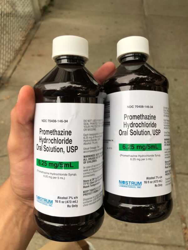 Nostrum Promethazine Hydrochloride Oral Solution Each 5ml (Teaspoonful) contains: Promethazine Hydrochloride, USP.......... 6.25 mg Alcohol................................. 7.0% v/v USUAL DOSAGE:See accompanying package insert. WARNINGS:KEEP THIS AND ALL DRUGS OUT OF THE REACH OF CHILDREN. In case of accidental overdose,seek professional assistance or contact a Poison Control Center immediately. Store at 20° to 25°C (68° to 77°F) [See USP Controlled Room Temperature] KEEP TIGHTLY CLOSED , PROTECT FROM LIGHT. Dispense in a tight, light-resistant container as defined in the USP, with child resistant closure. NOSTRUM PHARMACEUTICALS LLC Company Profile | West Caldwell, NJ | Competitors, Financials & Contacts - Dun & Bradstreet. NOSTRUM Promethazine & Codeine Phosphate Oral Solution is an opioid pain reliever which is used to treat mild to moderately severe pain and to help reduce coughing. Codeine is available as a single ingredient tablet and also available in multi ingredients products combined with other pain relieving medicines or cold and flu medicines. Codeine and promethazine is a combination medicine used to treat cold or allergy symptoms such as runny nose, sneezing, and cough. Codeine and promethazine contains an opioid (narcotic) cough medicine, and may be habit-forming.