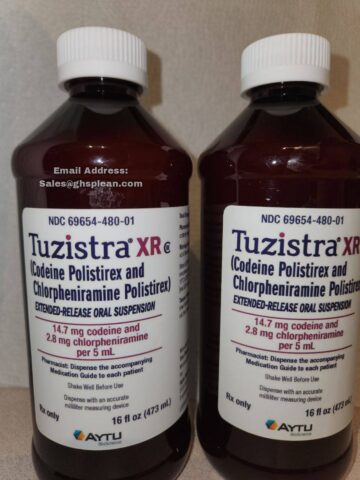 TUZISTRA XR (Codeine polistirex and chlorpheniramine polistirex Extended Release oral suspension) TUZISTRA XR (two-zis-tra) is a prescription medicine used to treat cough and respiratory symptoms that you can have with allergies or a common cold. TUZISTRA XR contains 2 medicines, codeine and chlorpheniramine. Codeine is a narcotic cough suppressant. Chlorpheniramine is an antihistamine. TUZISTRA XR is a federal controlled substance (C-III) because it contains codeine that can be abused or lead to dependence. Keep TUZISTRA XR in a safe place to prevent misuse and abuse. Selling or giving away TUZISTRA XR may harm others, and it is against the law. Tell your healthcare provider if you have abused or been dependent on alcohol, prescription medicines or street drugs. TUZISTRA XR is not for children under 18 years of age. It is not known if TUZISTRA XR is safe and effective in children under 18 years of age.