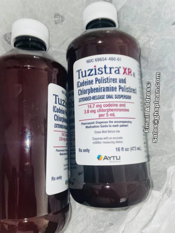 TUZISTRA XR (Codeine polistirex and chlorpheniramine polistirex Extended Release oral suspension) TUZISTRA XR (two-zis-tra) is a prescription medicine used to treat cough and respiratory symptoms that you can have with allergies or a common cold. TUZISTRA XR contains 2 medicines, codeine and chlorpheniramine. Codeine is a narcotic cough suppressant. Chlorpheniramine is an antihistamine. TUZISTRA XR is a federal controlled substance (C-III) because it contains codeine that can be abused or lead to dependence. Keep TUZISTRA XR in a safe place to prevent misuse and abuse. Selling or giving away TUZISTRA XR may harm others, and it is against the law. Tell your healthcare provider if you have abused or been dependent on alcohol, prescription medicines or street drugs. TUZISTRA XR is not for children under 18 years of age. It is not known if TUZISTRA XR is safe and effective in children under 18 years of age.