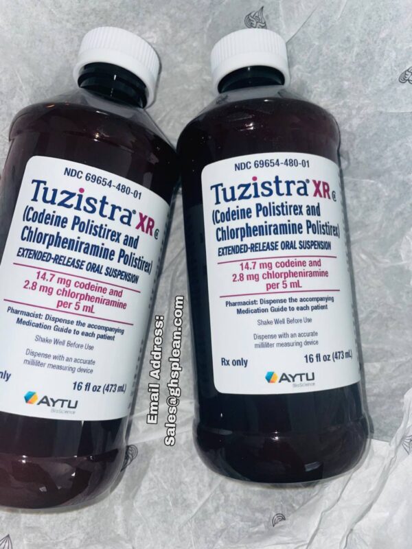 TUZISTRA XR (Codeine polistirex and chlorpheniramine polistirex Extended Release oral suspension) TUZISTRA XR (two-zis-tra) is a prescription medicine used to treat cough and respiratory symptoms that you can have with allergies or a common cold. TUZISTRA XR contains 2 medicines, codeine and chlorpheniramine. Codeine is a narcotic cough suppressant. Chlorpheniramine is an antihistamine. TUZISTRA XR is a federal controlled substance (C-III) because it contains codeine that can be abused or lead to dependence. Keep TUZISTRA XR in a safe place to prevent misuse and abuse. Selling or giving away TUZISTRA XR may harm others, and it is against the law. Tell your healthcare provider if you have abused or been dependent on alcohol, prescription medicines or street drugs. TUZISTRA XR is not for children under 18 years of age. It is not known if TUZISTRA XR is safe and effective in children under 18 years of age.