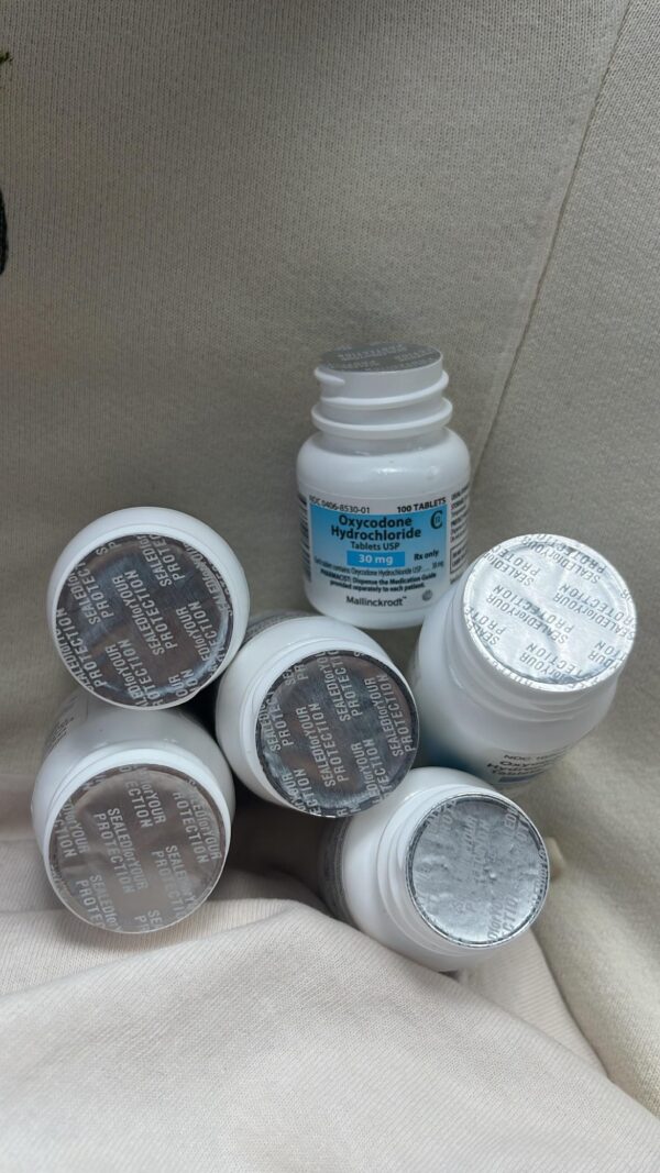 Oxycodone Hydrochloride Oxycodone, sold under various brand names such as Roxicodone and OxyContin (which is the extended release form), is a semi-synthetic opioid used medically for treatment of moderate to severe pain. It is highly addictive and It is usually taken by mouth, and is available in immediate-release and controlled-release formulations. Onset of pain relief typically begins within fifteen minutes and lasts for up to six hours with the immediate-release formulation. In the United Kingdom, it is available by injection. Combination products are also available with paracetamol (acetaminophen), ibuprofen, naloxone, naltrexone, and aspirin. Medical uses Oxycodone is used for managing moderate to severe acute or chronic pain when other treatments are not sufficient. It may improve quality of life in certain types of pain. Numerous studies have been completed, and the appropriate use of this compound does improve the quality of life of patients with long term chronic pain syndromes.