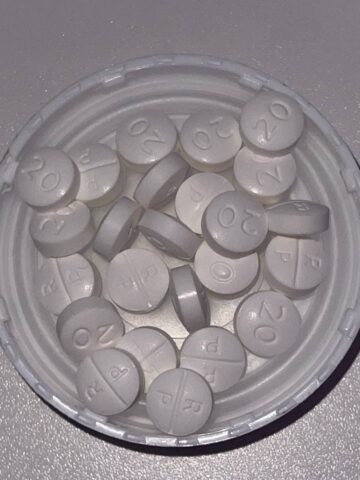 Oxycodone Hydrochloride Oxycodone, sold under various brand names such as Roxicodone and OxyContin (which is the extended release form), is a semi-synthetic opioid used medically for treatment of moderate to severe pain. It is highly addictive and It is usually taken by mouth, and is available in immediate-release and controlled-release formulations. Onset of pain relief typically begins within fifteen minutes and lasts for up to six hours with the immediate-release formulation. In the United Kingdom, it is available by injection. Combination products are also available with paracetamol (acetaminophen), ibuprofen, naloxone, naltrexone, and aspirin. Medical uses Oxycodone is used for managing moderate to severe acute or chronic pain when other treatments are not sufficient. It may improve quality of life in certain types of pain. Numerous studies have been completed, and the appropriate use of this compound does improve the quality of life of patients with long term chronic pain syndromes.