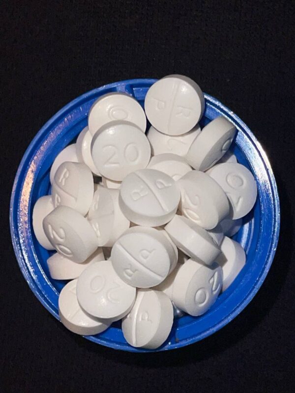 Oxycodone Hydrochloride Oxycodone, sold under various brand names such as Roxicodone and OxyContin (which is the extended release form), is a semi-synthetic opioid used medically for treatment of moderate to severe pain. It is highly addictive and It is usually taken by mouth, and is available in immediate-release and controlled-release formulations. Onset of pain relief typically begins within fifteen minutes and lasts for up to six hours with the immediate-release formulation. In the United Kingdom, it is available by injection. Combination products are also available with paracetamol (acetaminophen), ibuprofen, naloxone, naltrexone, and aspirin. Medical uses Oxycodone is used for managing moderate to severe acute or chronic pain when other treatments are not sufficient. It may improve quality of life in certain types of pain. Numerous studies have been completed, and the appropriate use of this compound does improve the quality of life of patients with long term chronic pain syndromes.